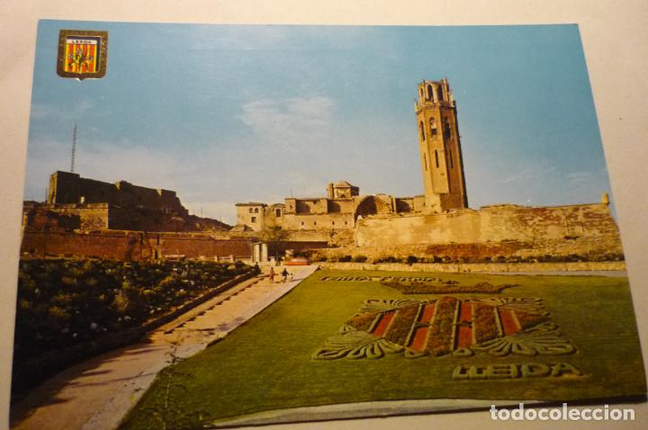 Postales: postal lerida detalle seo antigua murallas y jardines