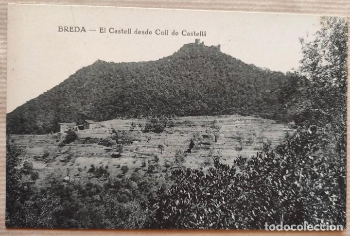 Postales: BREDA EL CASTELL DESDE EL COLL DE CASTELLA - Foto 1