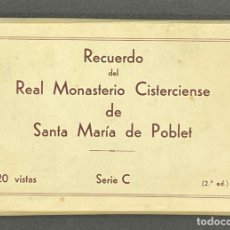 Postales: RECUERDO DEL REAL MONASTERIO CISTERCIENSE DE SANTA MARÍA DE POBLET. Lote 332166238