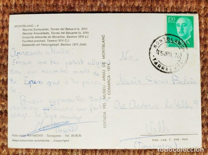 Postales: MONTBLANC - TARRAGONA - TORRES DEL BALUARTE - Foto 2