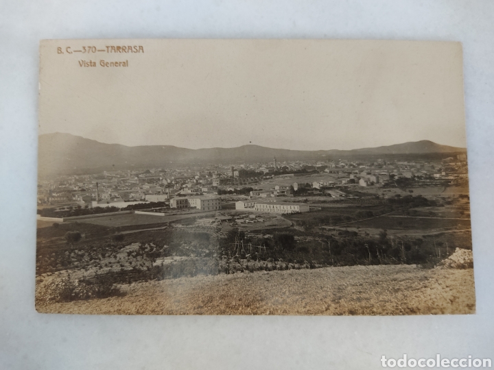Cartoline: antigua tarjeta postal Tarrasa vista general B.C