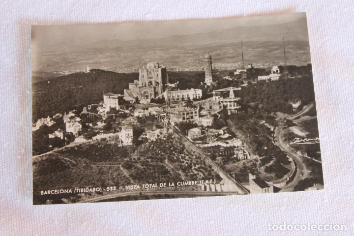 Postales: POSTAL TIBIDABO VISTA TOTAL DE LA CUMBRE T.A.F.