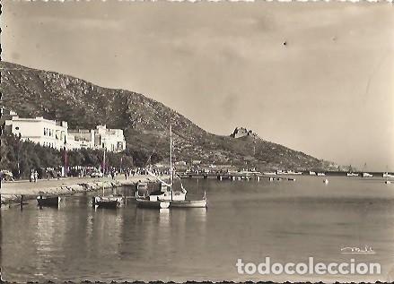 Cartes Postales: ANTIGUA POSTAL 64 COSTA BRAVA ROSAS VISTA PARCIAL Y CASTILLO TRINIDAD 1956