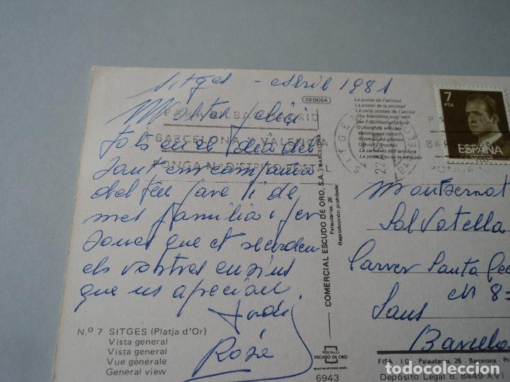 Postales: SITGES VISTA GENERAL CIRCULADA 1981 - Foto 2