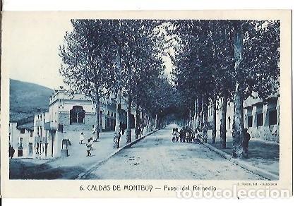 Postkarten: ANTIGUA POSTAL 6 CALDAS DE MONTBUY PASEO DEL REMEDIO L ROISIN