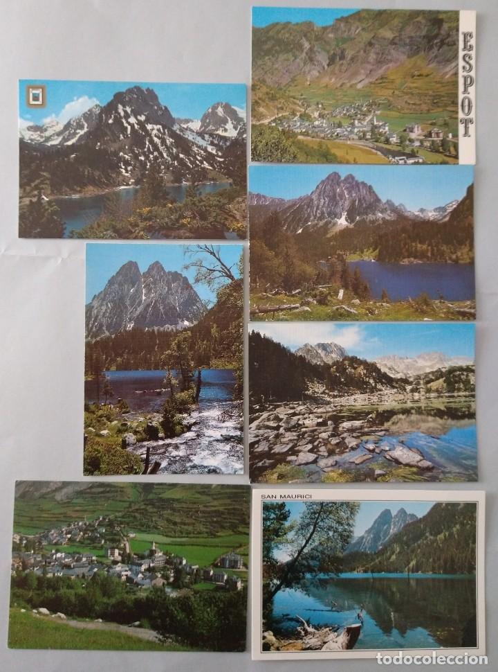 Postales: Lote 7 postales. Vall d&acute;Spot, San Mauricio, Pirineos. Sin circular 80-90s ap