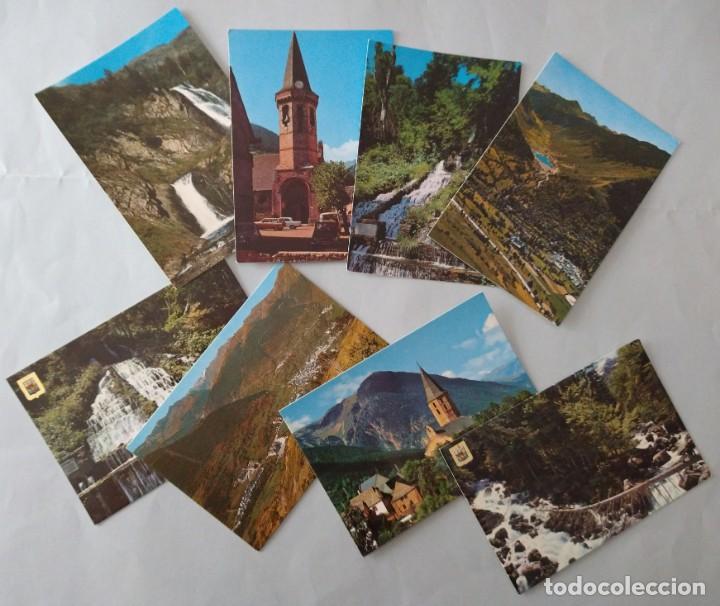 Postales: Lote 8 postales. Vall d&acute;Aran, Pirineos. Sin circular 80-90s ap