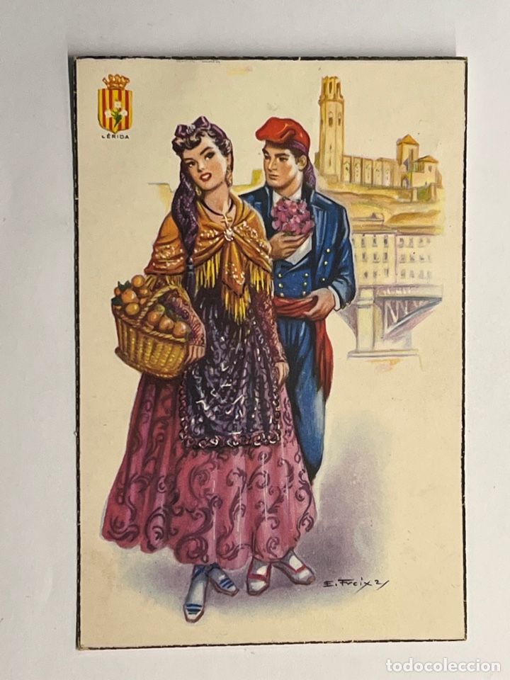 Postales: LERIDA. Postal trajes regionales. Ilustra FREIXAS Serie 336&hellip; (h.1950?) S/C