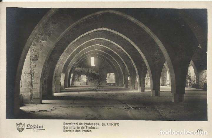 Postales: Monasterio de Poblet. Dormitori de Professos. 63. 9x14 cm. Postal.