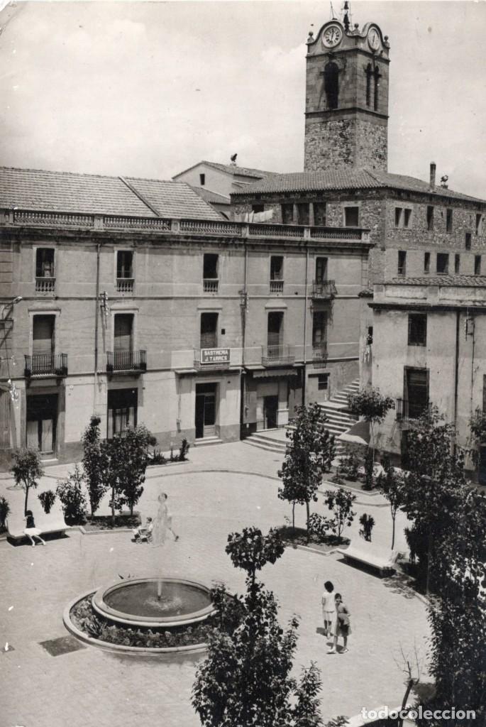 Postales: Mollet. 3 Plaza del caudillo. Blava - Foto 1