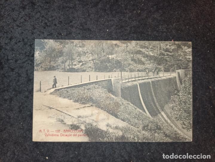 Postales: BARCELONA-VALLVIDRERA-DESAG&Uuml;E DEL PANTANO-ATV 150 A.T.V.-POSTAL ANTIGUA-(92.589)