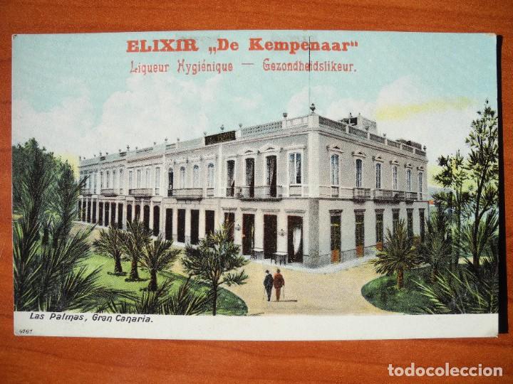 Cartoline: Elixir De Kempenaar. Las Palmas, Gran Canaria. Uni&oacute;n postal universal. 4161 Nueva sin circular