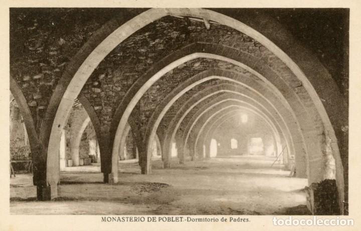 Postales: POSTAL. MONASTERIO POBLET. DORMITORIO DE LOS PADRES. 138. ROISIN