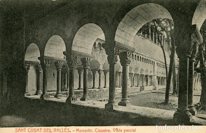 Postcards: POSTAL. SANT CUGAT DEL VALLES. MONASTIR CLAUSTRE VISTA PARCIAL. 1529