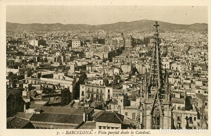 Postcards: POSTAL.BARCELONA.VISTA PARCIAL DESDE LA CATEDRAL. ROISIN. 7