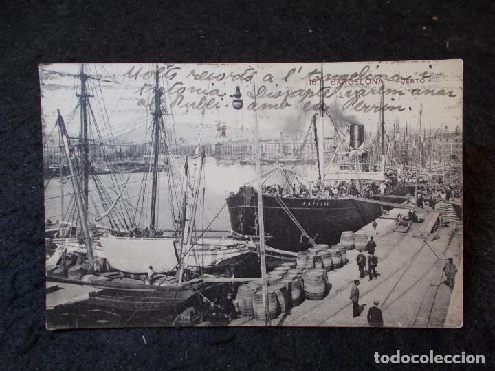 Postales: BARCELONA-PUERTO-POSTAL ANTIGUA-(92.649)