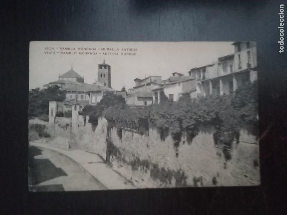 Postales: Vich.Vic.Rambla Moncada. - Foto 1
