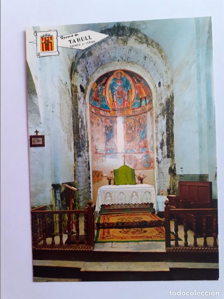 Postales: POSTAL - PIRINEO DE LERIDA TAHULL INTERIOR IGLESIA DE SANTA MARIA - PERGAMINO 586 - S/C