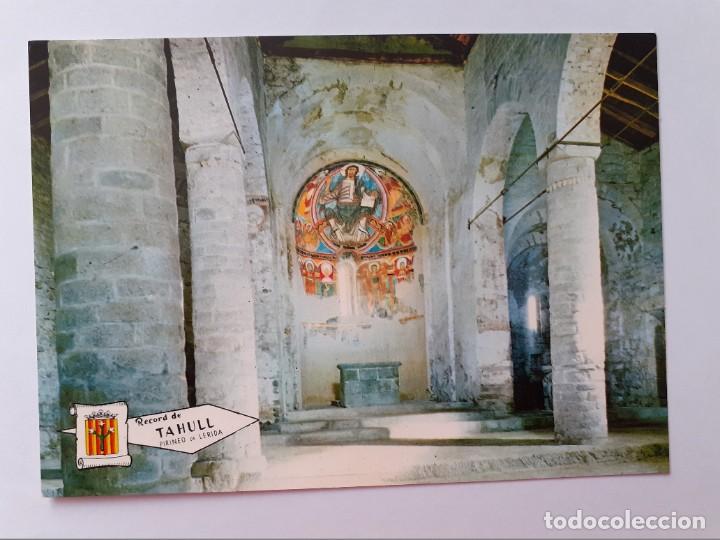 Postales: POSTAL - PIRINEO DE LERIDA TAHULL INTERIOR DE LA IGLESIA SAN CLEMENTE - PERGAMINO 585 - S/C