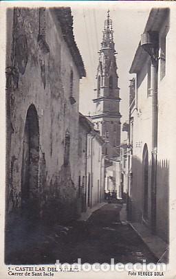 Postkarten: POSTAL FOTOGRAFICA CASTELLAR DEL VALLES CARRER DE SANT ISCLE FOTO VERGES SOLA