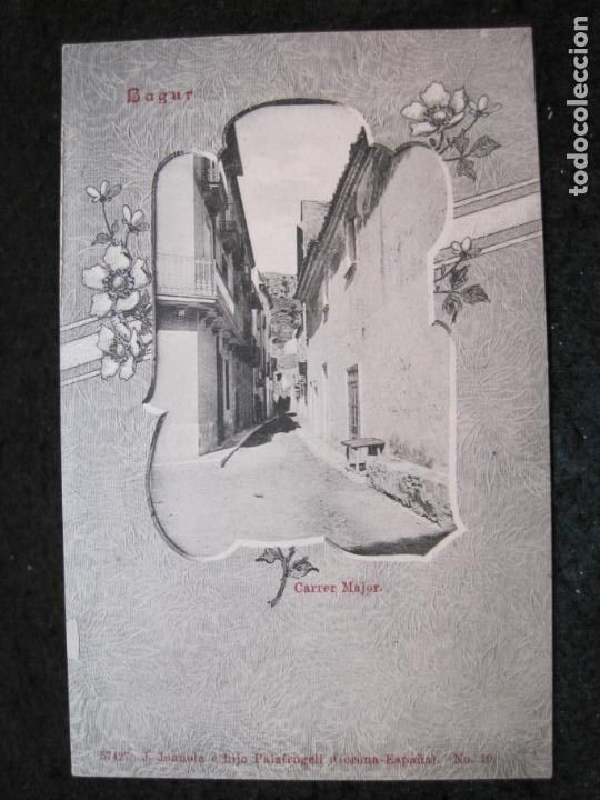 Postkarten: BAGUR-CARRER MAJOR-JOANOLA-REVERSO SIN DIVIDIR-POSTAL ANTIGUA-(93.169)