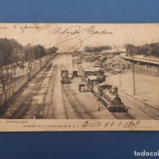 Postales: ORIGINAL Y ANTIGUA POSTAL DE BARCELONA. ANDENES DE LA ESTACIÓN DE M.Z.A. 1908. Lote 339860898