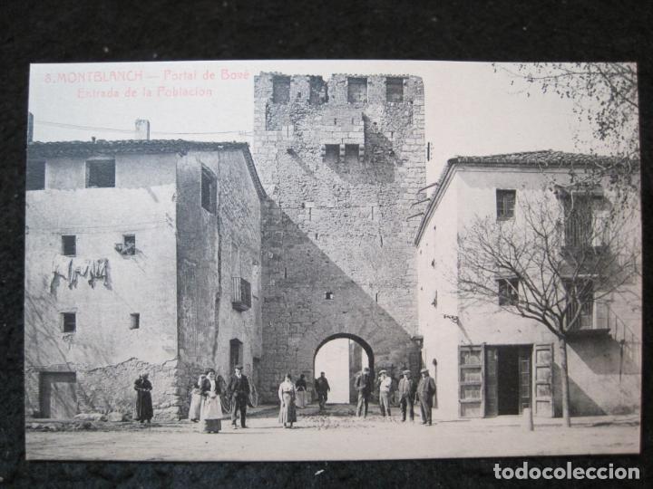 Postkarten: MONTBLANCH-PORTAL DE BOVE-ENTRADA POBLACION-ROISIN-8-POSTAL ANTIGUA-(93.305)