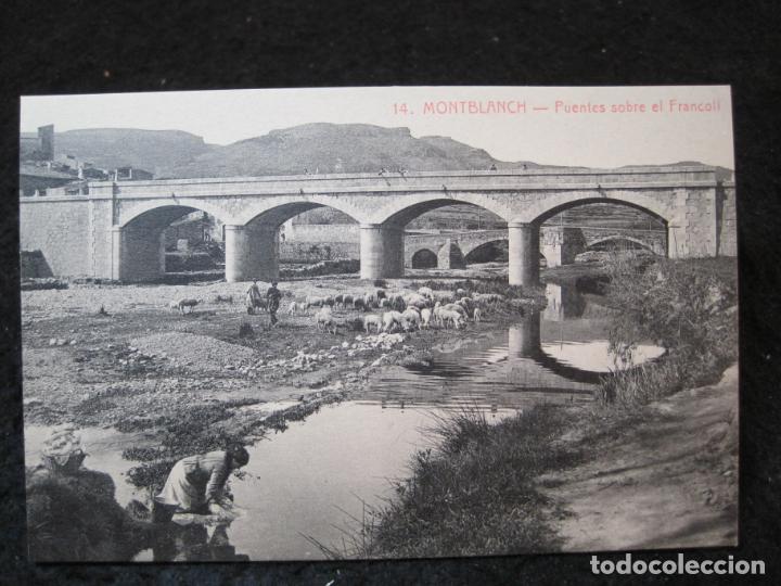 Postkarten: MONTBLANCH-PUENTES SOBRE EL FRANCOLI-ROISIN-14-POSTAL ANTIGUA-(93.307)