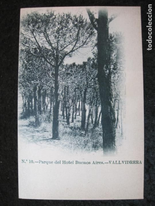 Postkarten: BARCELONA-VALLVIDRERA-PARQUE DEL HOTEL BUENOS AIRES-REVERSO SIN DIVIDIR-POSTAL ANTIGUA-(93.315)