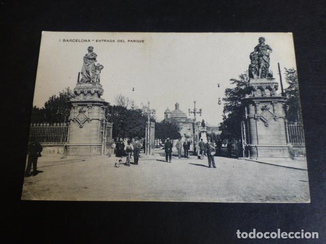 Postales: BARCELONA ENTRADA DEL PARQUE - Foto 1