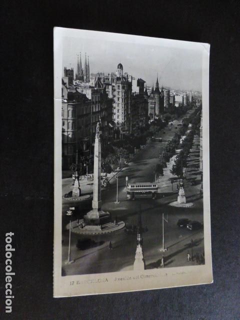 Postales: BARCELONA AVENIDA DEL GENERALISIMO - Foto 1