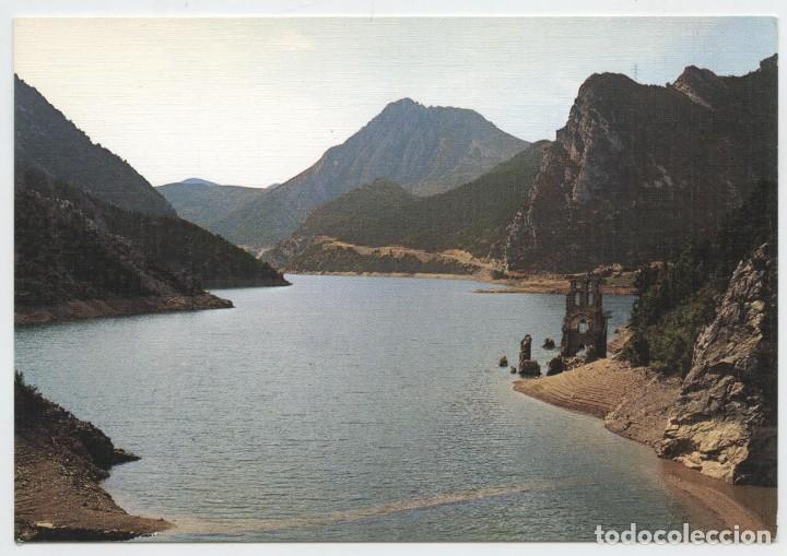 Postales: N&ordm; 62-LLEIDA. Pont de Suert. L'embassament d'Escales i despulles del... Sin circular. ED. SICILIA