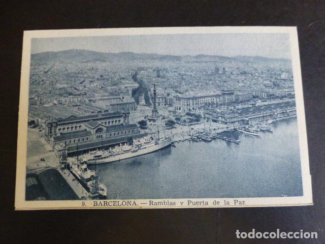 Postales: BARCELONA RAMBLAS Y PUERTA DE LA PAZ - Foto 1