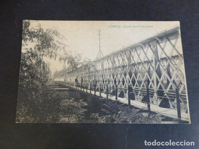 Postales: LERIDA PUENTE FERROCARRIL - Foto 1