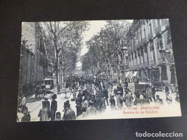 Postales: BARCELONA RAMBLA DE LOS ESTUDIOS - Foto 1