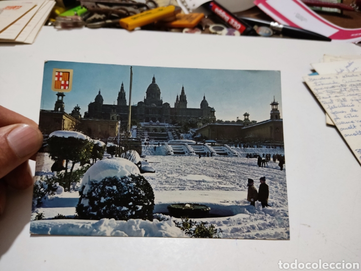 Postales: Postal Barcelona Nevada - Foto 1