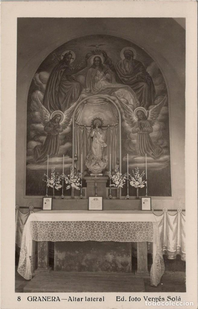 Postales: Granera - Altar Lateral - Ed. Verg&eacute;s Sol&aacute; n&ordm; 8 - 144x92mm.