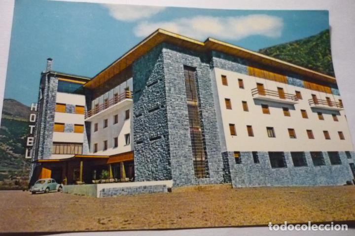 Postales: POSTAL RIALP.-HOTEL CONDES DEL PALLARS CIRCULADA CM