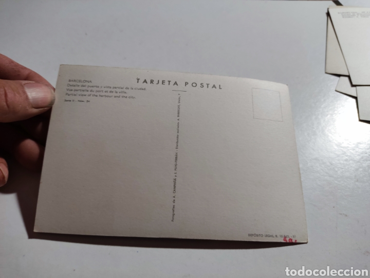 Postales: Postal Barcelona puerto - Foto 2