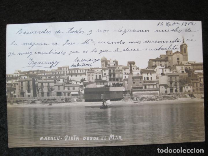 Postcards: MASNOU-VISTA DESDE EL MAR-FOTOGRAFICA-POSTAL ANTIGUA-(94.091)