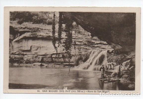 Postales: POSTAL, N.&ordm; 10.- SAN MIGUEL DEL FAY. RIERA DE SAN MIGUEL. L. ROISIN. SIN CIRCULAR, NUEVA.