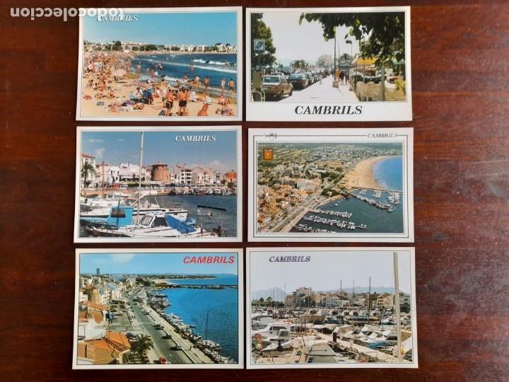 Postales: Una postal, vista de los ba&ntilde;istas en la playa de Cambrils n&ordm; 61 Costa Dorada, seis postales a elegir
