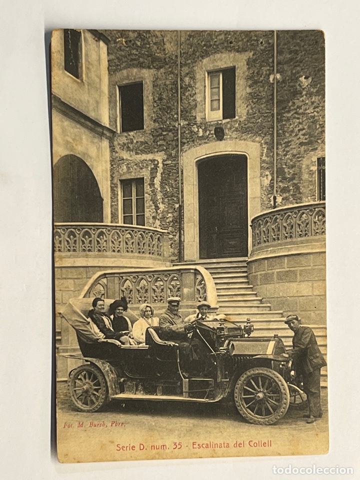 Cartoline: ESCALINATA DEL COLLELL (Gerona) Postal Serie D, No.35, foto M. Burch, Pbre.. Edic., ATV (h.1910?)