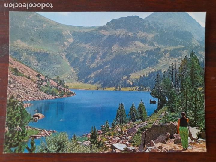 Postales: Una postal del Estany Llong vall de Bohi Pirineo Central en la comarca del Alto Ribagorza,