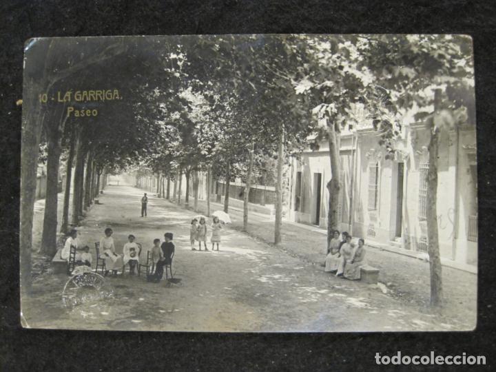 Postkarten: LA GARRIGA-PASEO-FOTOGRAFICA SELLO EN SECO ROISIN-POSTAL ANTIGUA-(94.314)