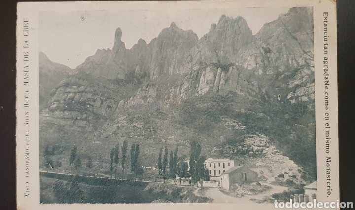 Postais: POSTAL MONTSERRAT: GRAN HOTEL MAS&Iacute;A DE LA CREU.VISTA PANOR&Aacute;MICA. sin circular