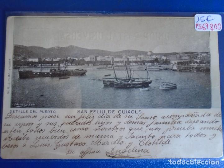 Postales: (PS-69800)POSTAL DE SAN FELIU GUIXOLS-DETALLE DEL PUERTO.THOMAS