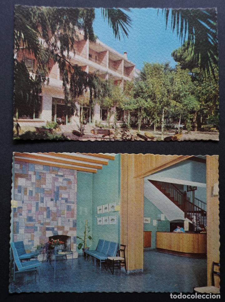 Postales: Hotel Planas de Salou, 2 postales sin circular del a&ntilde;o 1962