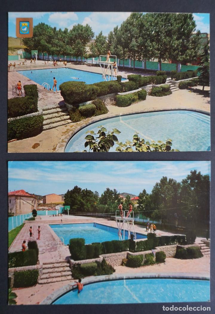 Postales: Santa Coloma de Queralt, 2 postales diferentes de la Piscina Municipal, a&ntilde;os 60, ver fotos