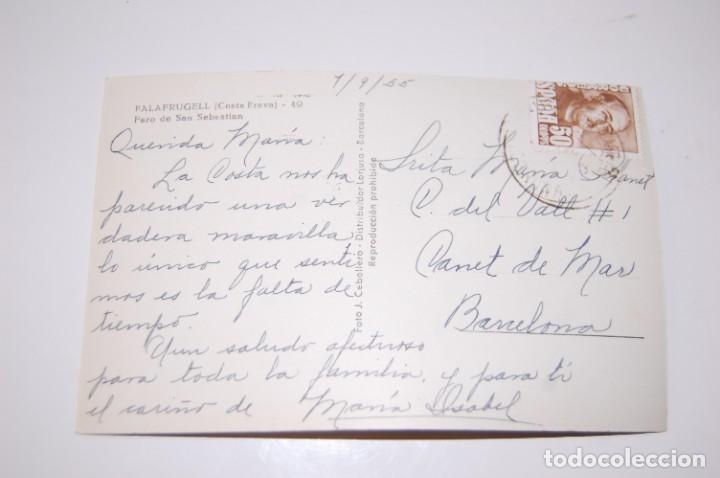 Postales: ANTIGUA TARJETA POSTAL DE PASLAFRUGELL ( COSTA BRAVA) EDIF:1022. A&Ntilde;O 1955.